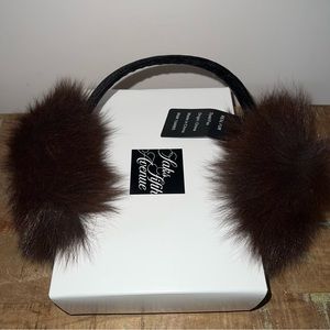 Saks Fifth Avenue Fur Earmuffs NWT